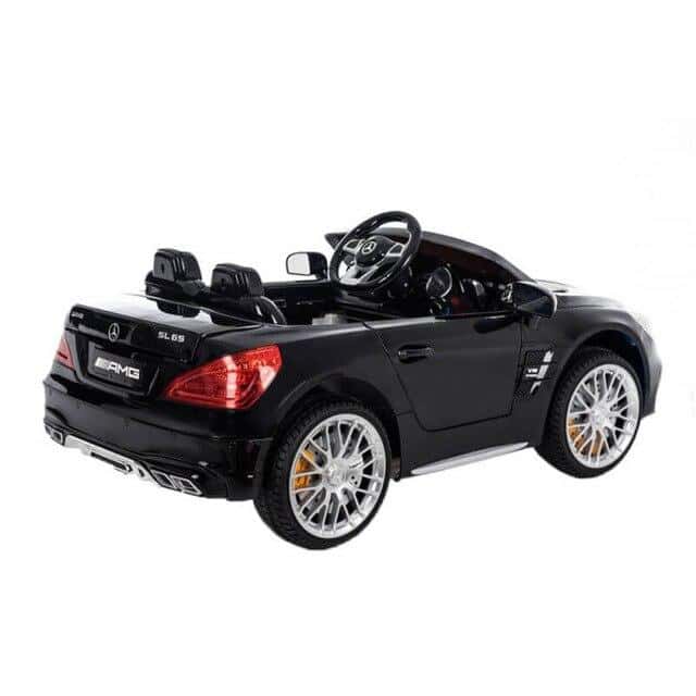 Elektroauto Kinder Schwarzer Mercedes Sl65 Amg 2-Sitzer