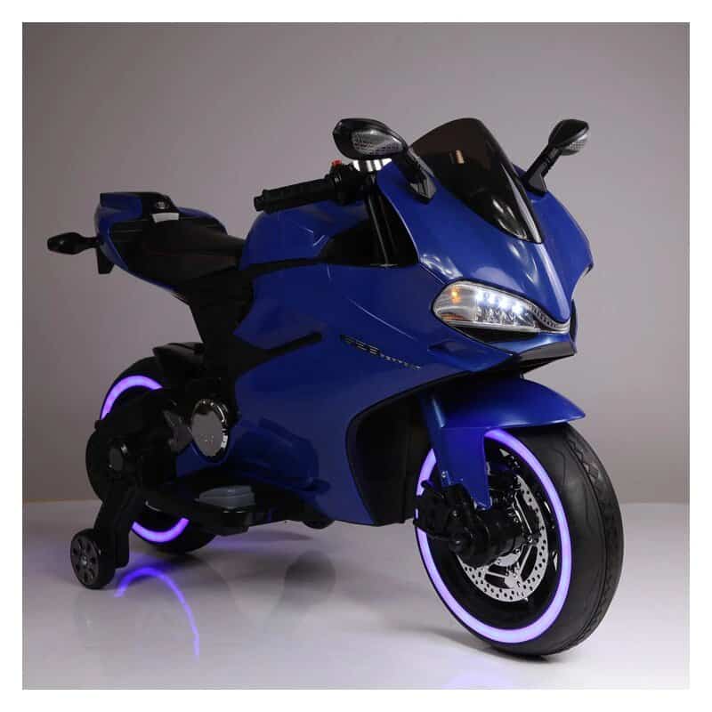 Elektromotorrad Kinder Blaue Ducati