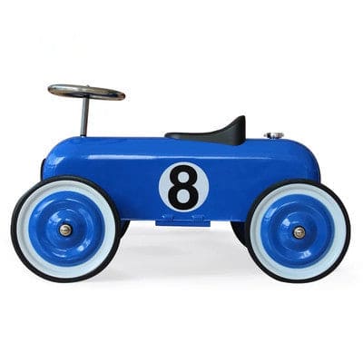 Rutschauto Blaues Metall