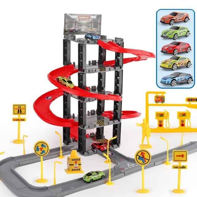 Parkgarage Parken Mit Schönen Autos Und Straße