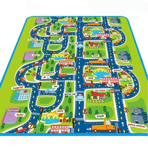 Autoteppich Kinder Stadt
