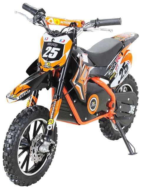 Elektromotorrad Kinder Mini Cross Orange 500W