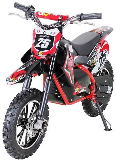 Elektromotorrad Kinder Mini Cross Rot 500W